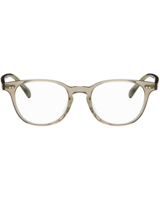 Oliver Peoples Black Khaki Sadao Glasses for men
