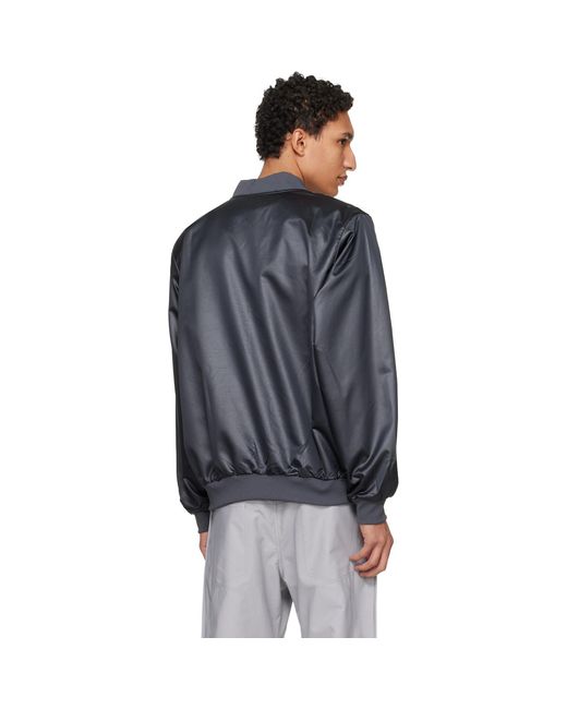 Nike Black Sportswear Club Varsity Bomber Jacket for men