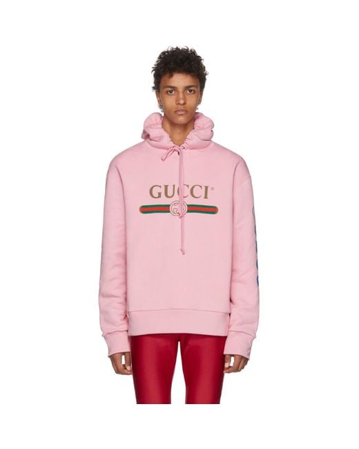 Pull a capuche rose Dragon Gucci pour homme en coloris Pink