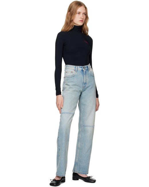MM6 by Maison Martin Margiela Black 5 Pocket Jeans