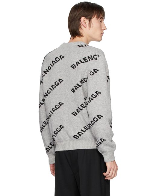 grey balenciaga sweater