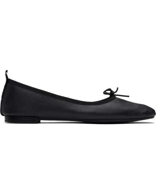 Repetto ブラック Garance スクエアトゥ バレエシューズ Black