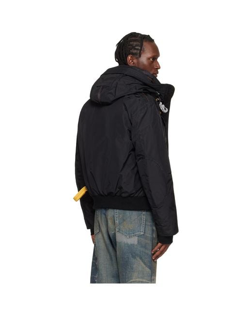 Parajumpers Black Gobi Hooded Down Jacket for men