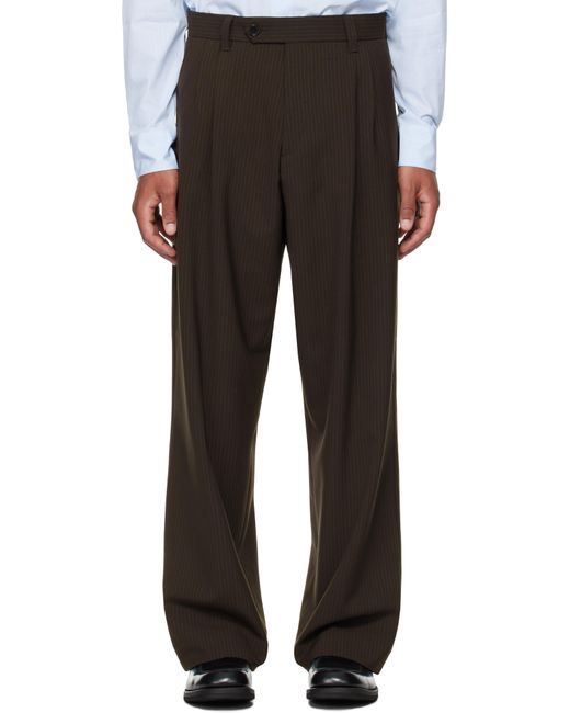 mfpen Black Classic Trousers for men