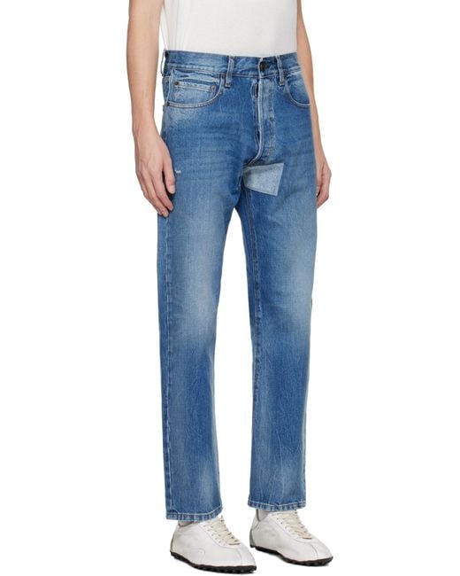 Maison Margiela Blue Tapered Leg Jeans for men