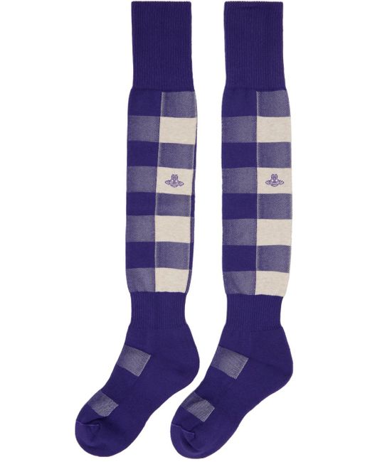 Vivienne Westwood Blue Off- High Socks