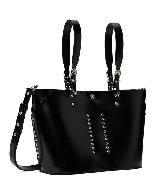 Toga Black Big Leather Tote