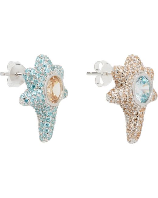 Collina Strada Black Coral Stud Earrings