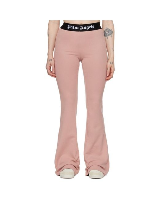 Palm Angels Pink Flared Lounge Pants
