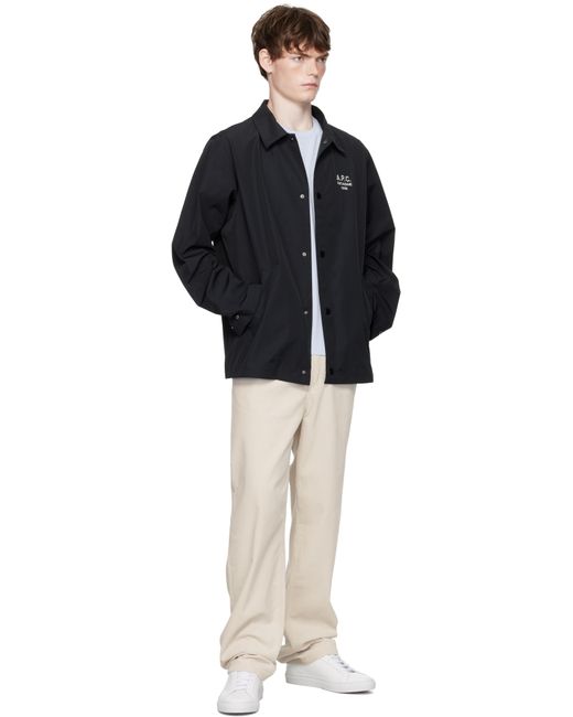A.P.C. Black Regis Jacket for men