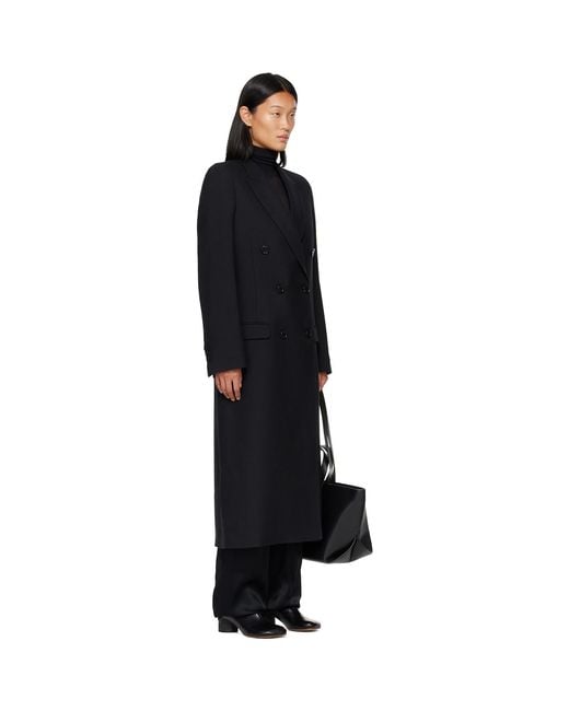 Maison Margiela Black Double Breasted Coat