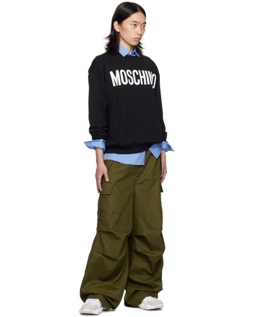 メンズ Moschino ブルー Teddy Patch シャツ Blue