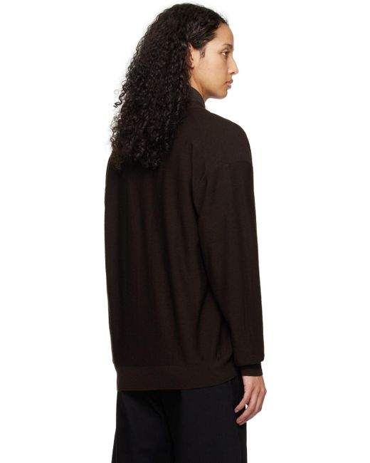 Lemaire Black Brown Twisted Cardigan