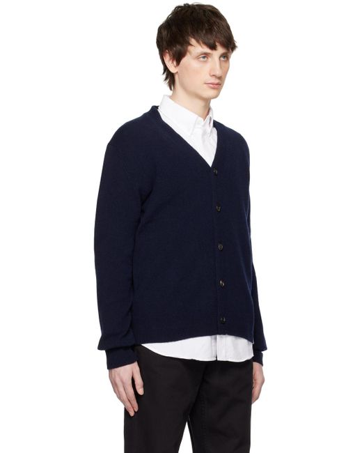 Norse Projects Blue Navy Adam Cardigan for men