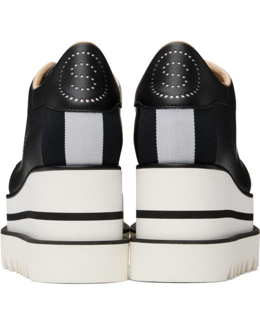 Stella McCartney ブラック＆ホワイト Sneak Elyse スニーカー Black