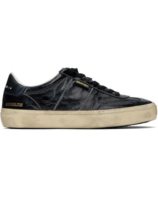 Golden Goose Deluxe Brand Black Soul Star Sneakers for men