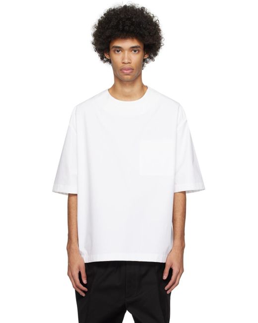 Valentino White Pocket T-shirt for men
