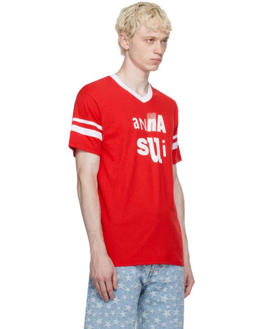 Anna Sui Red Ssense Exclusive T-shirt for men