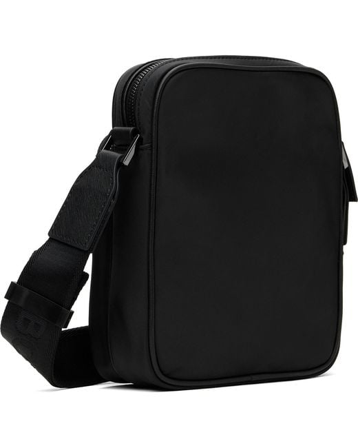 Boss Black Double B Monogram Twill Reporter Bag for men