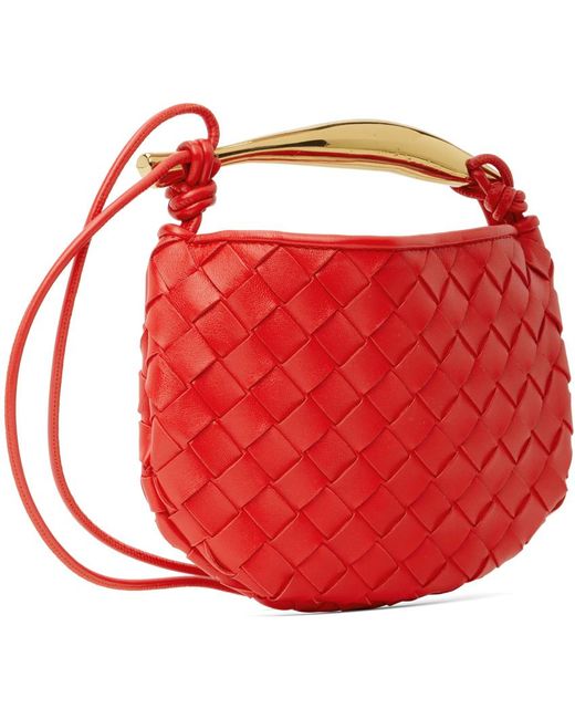 Bottega Veneta Red Mini Sardine Bag