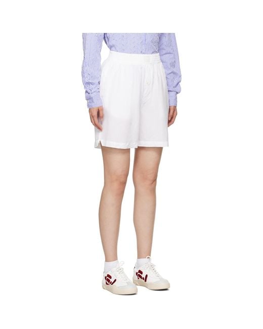 Eytys White Aniara Shorts