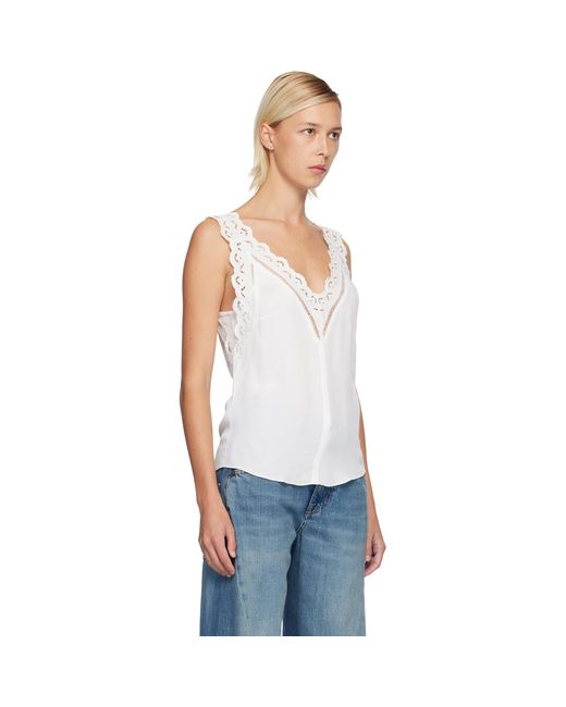 Isabel Marant White Fradela Tank Top