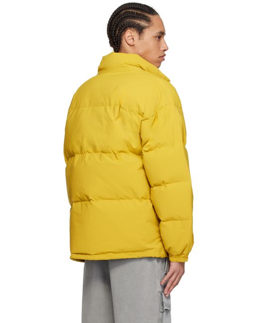 A Bathing Ape Yellow One Point Down Jacket for men