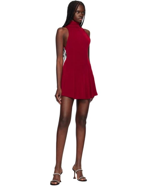 Mirror Palais Red Christy Supermodel Minidress