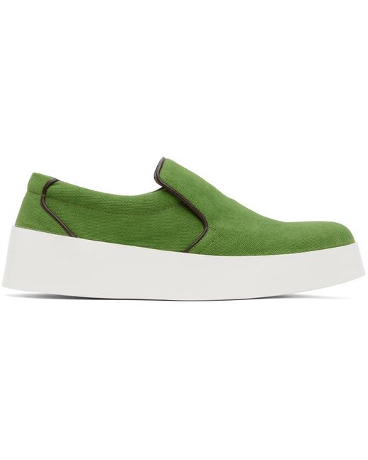 J.W. Anderson Green Slip-ons Sneakers for men