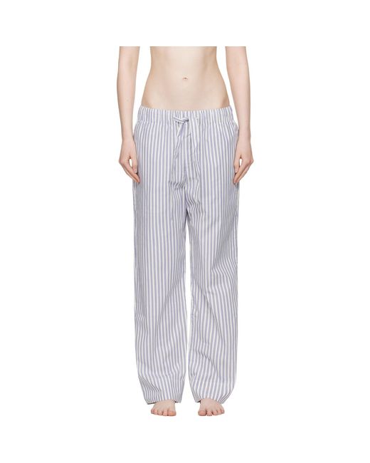 Tekla Multicolor Poplin Pyjama Pants