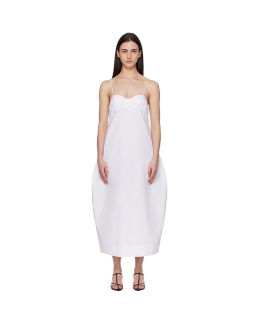Robe Midi Ample Blanche Rohe en coloris Black