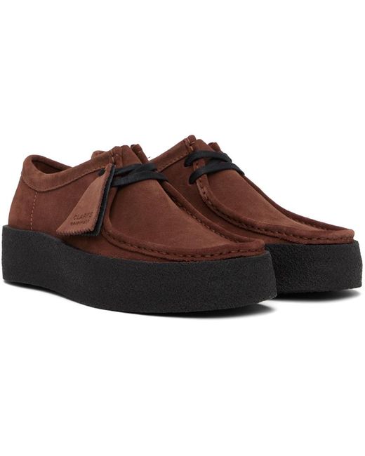 Clarks Black Brown Wallabee Cup Oxfords for men