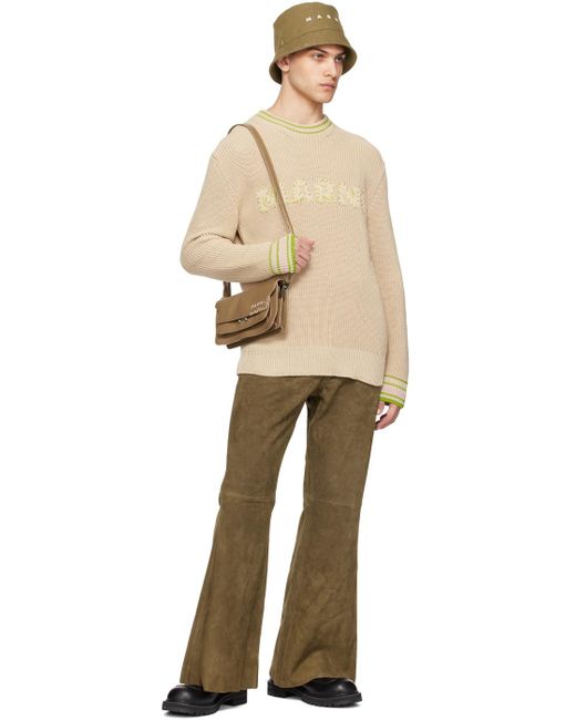 Marni Natural Patches Sweater for men