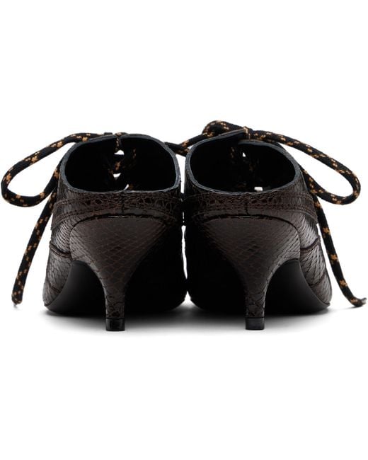 Dries Van Noten Black Sneaker Mule Heels