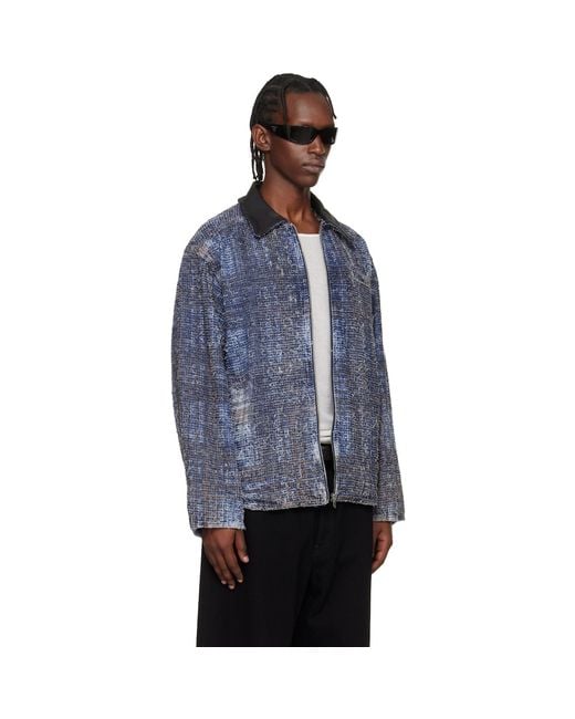 DIESEL Blue D-Ivar-S1 Denim Jacket for men