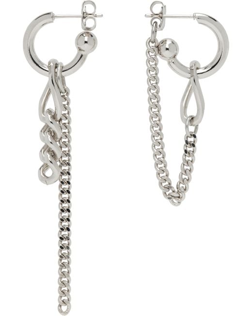 Justine Clenquet White Tiko Earrings