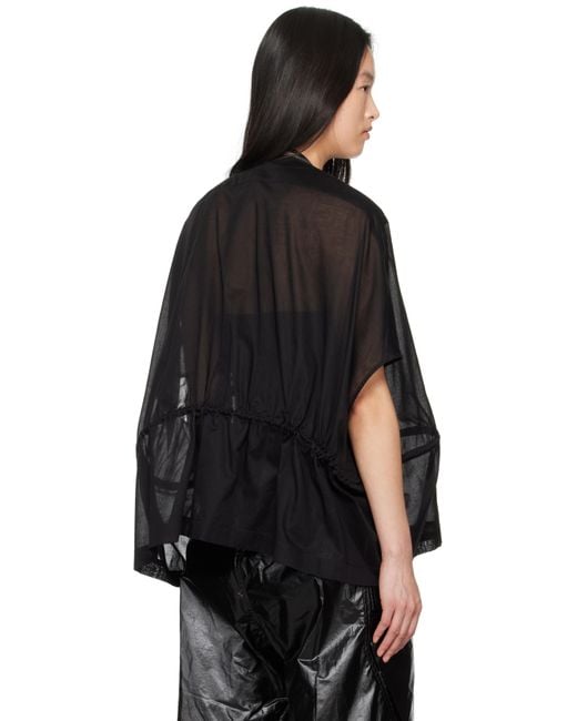 【関税込み】Rick Owens ブラック Hollywood Sail ジャケット Rick Owens Hollywood Sail Jacket in Black | Lyst
