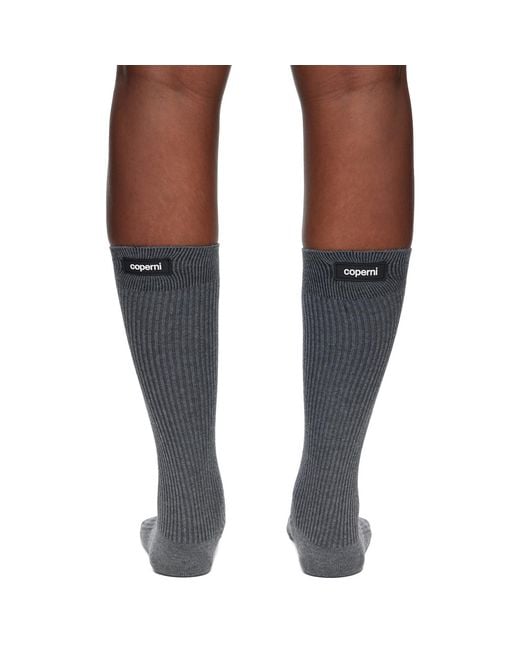 Coperni Blue Knit Socks