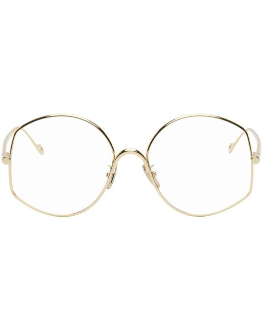 Loewe Black Gold Oversize Glasses for men