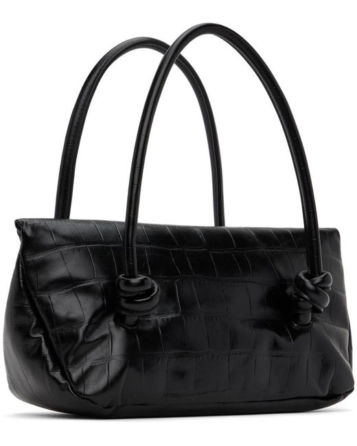 Jil Sander Black Knot Top Handle Bag