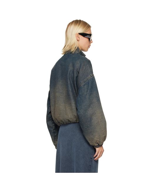 DIESEL Blue De-Flower-S Denim Jacket