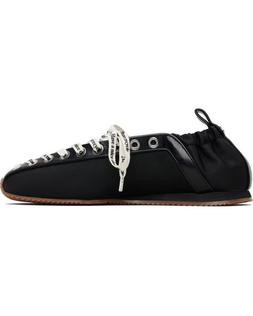 Ganni Black Sporty Ballerina Flats