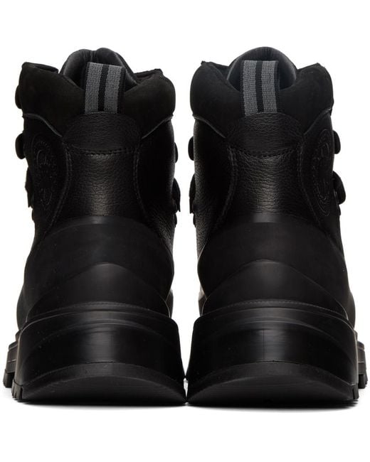 Canada Goose Black Journey Lace-up Boots for men