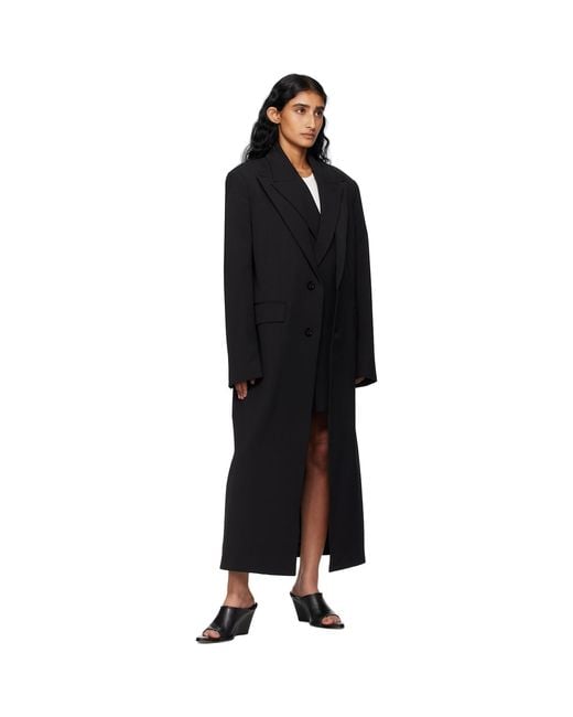 Jean Paul Gaultier Black Double Layer Body Detail Coat