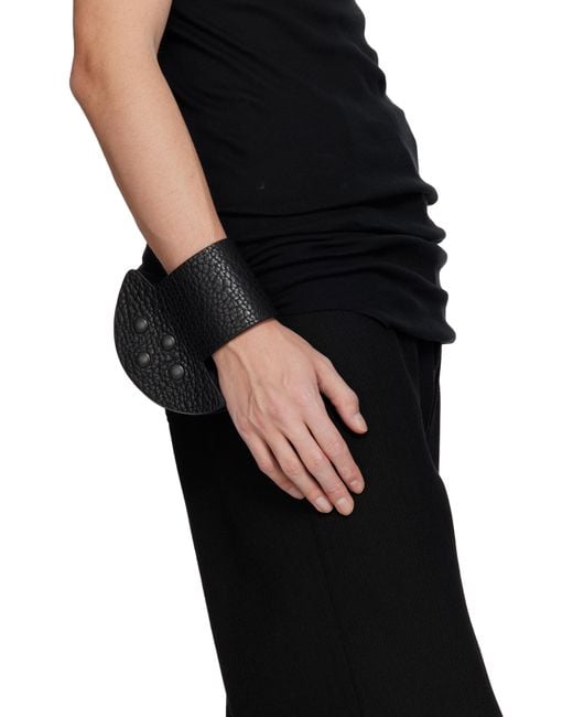 Rick Owens Concordians Anthem Snaps Cuff Bracelet in Black for Men