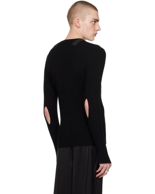 Helmut Lang Black Cutout Sweater for men