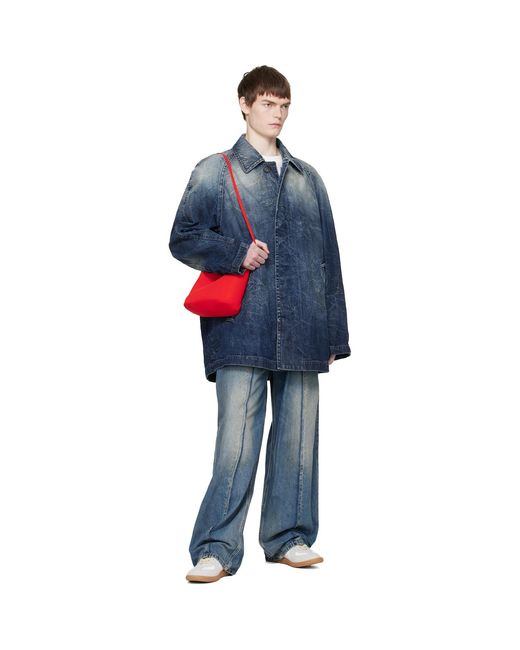 MM6 by Maison Margiela Blue Wide-Leg Jeans for men