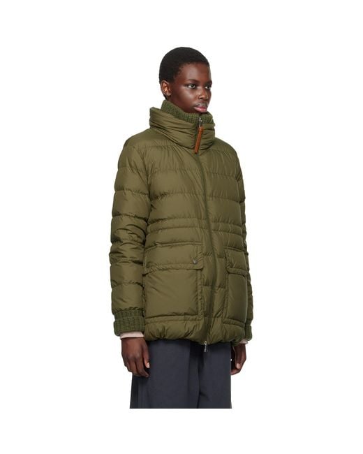 Moncler Green Baux Short Down Jacket