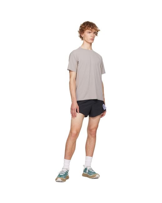 Satisfy Gray Auralite Uv Running T-Shirt for men