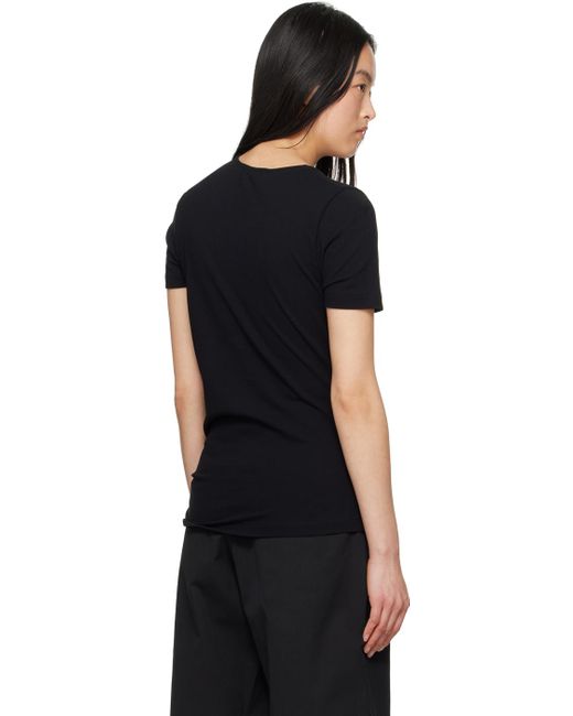Lemaire Black Twisted T-Shirt